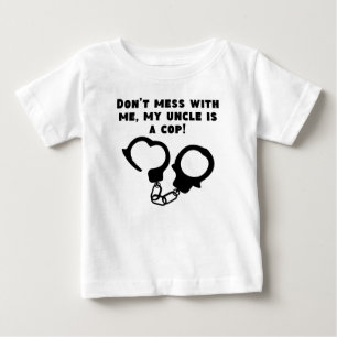 T-shirt Pour Bébé Mon oncle Is A Cop