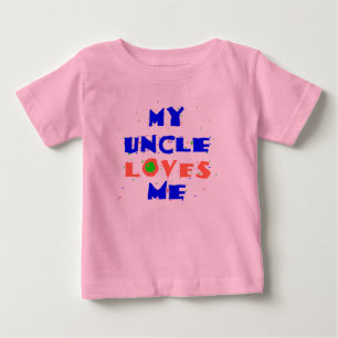 T-shirt Pour Bébé Mon ONCLE m'aime