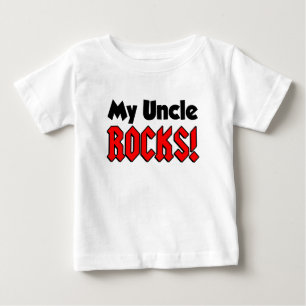 T-shirt Pour Bébé Mon oncle Rocks