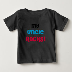 T-shirt Pour Bébé Mon oncle Rocks