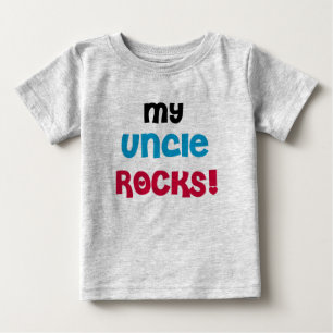 T-shirt Pour Bébé Mon oncle Rocks