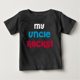 T-shirt Pour Bébé Mon oncle Rocks