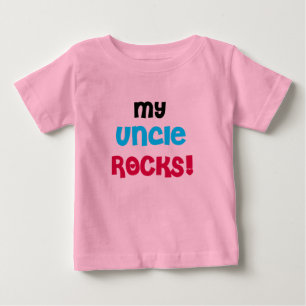 T-shirt Pour Bébé Mon oncle Rocks