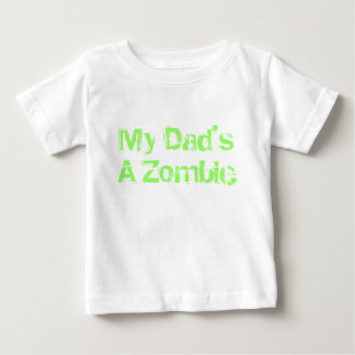 T-shirt Pour Bébé Mon papa est un zombi