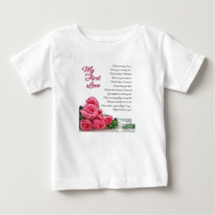 T-shirt Pour Bébé Mon premier art de poésie d'amour par Stanley