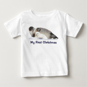 T-shirt Pour Bébé Mon premier Noël - Sceau annelé