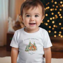 Mon premier nom de Noël Année Giraffe mignonne