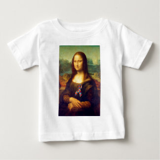 T-shirt Pour Bébé Mona Lisa With Puzzle