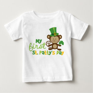 T-shirt Pour Bébé Monkey le jour de ęr St Patrick