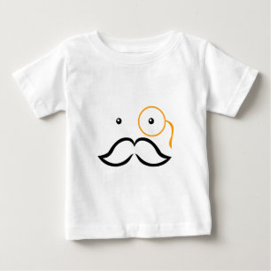T-shirt Pour Bébé Monocle et Moustache