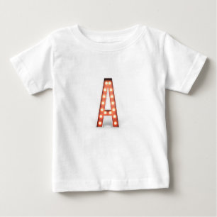 T-shirt Pour Bébé Monogramme A Lumières De Marque