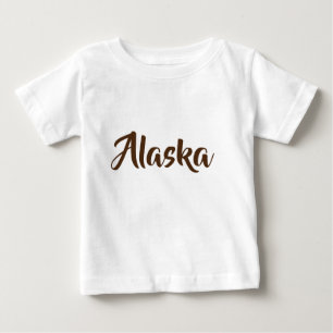 T-shirt Pour Bébé Monogramme de l'Alaska