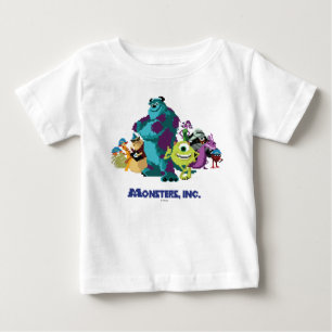 T-shirt Pour Bébé Monsters Inc 8Bit Mike, Sully, et Gang