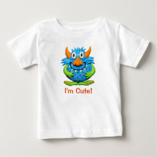 T-shirt Pour Bébé Monstre Doux Posé Cute Baby Halloween