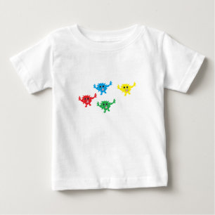 T-shirt Pour Bébé Monstre flou coloré