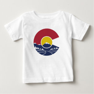 T-shirt Pour Bébé Montagne rocheuse le Colorado C