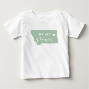 T-shirt Pour Bébé Montana Maison cultivée Carte d'état des couleur
