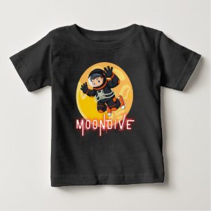 T-SHIRT POUR BÉBÉ MOONDIVE- ASTRONAUTE SPATIAL