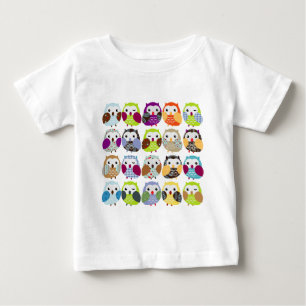 T-shirt Pour Bébé Motif coloré de hibou