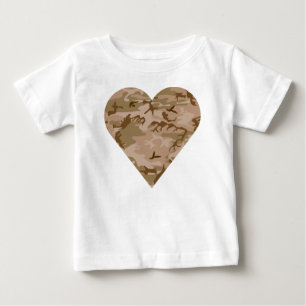 T-shirt Pour Bébé Motif de camouflage du désert, motif militaire, ar