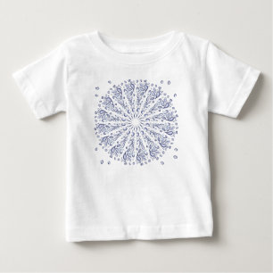 T-shirt Pour Bébé Motif de mandala bleu
