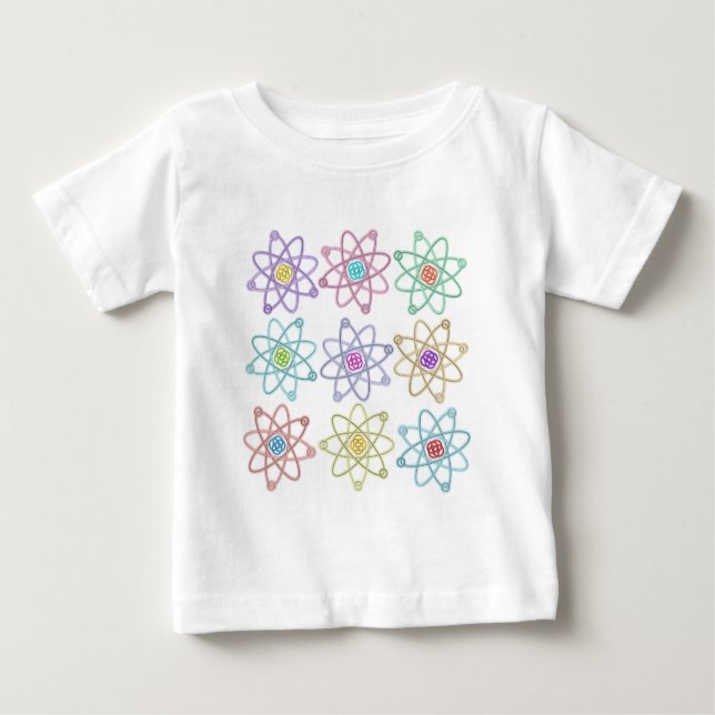 T-shirt Pour Bébé Motif de structure atomique Science (Devant)
