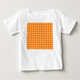 T-shirt Pour Bébé Motif diamant orange combiné STaylor
