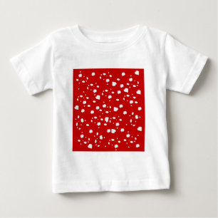 T-shirt Pour Bébé motif dot avec champignon de tabouret rouge