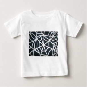 T-shirt Pour Bébé Motif géométrique Gras noir et blanc Spider Web