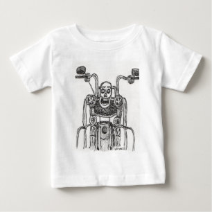 T-shirt Pour Bébé Motocyclette crâne