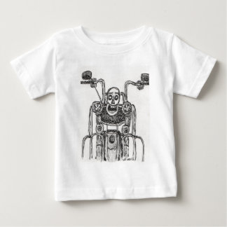 T-shirt Pour Bébé Motocyclette crâne