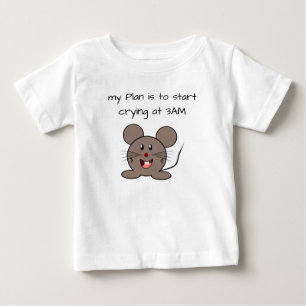 T-shirt Pour Bébé Mouse de bébé amusante