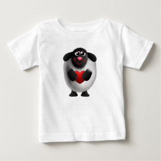 T-shirt Pour Bébé Mouton avec coeur