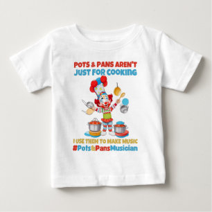 T-shirt Pour Bébé Musicien de casseroles