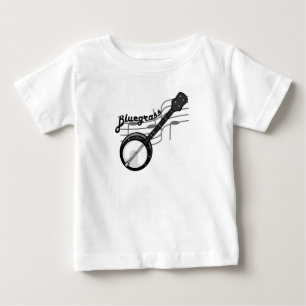 T-shirt Pour Bébé Musique Bluegrass avec banjo