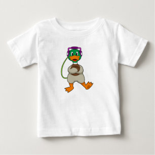 T-shirt Pour Bébé Musique du casque