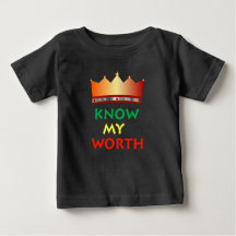 T-shirt pour bébé My Worth