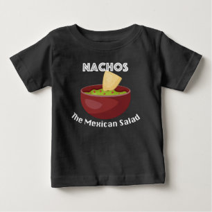 T-shirt Pour Bébé Nachos, La Salade Mexicaine - Baby Fine Jersey T-S