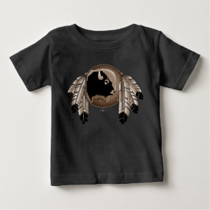 T-shirt Pour Bébé Native Art Baby Jersey Shirt Metis Wildlife Shirt