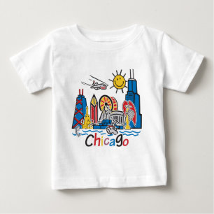 T-shirt Pour Bébé Navy Pier Chicago