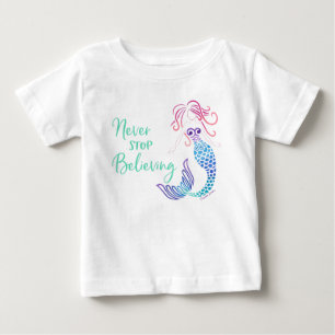 T-shirt Pour Bébé Ne cessez jamais la croyance