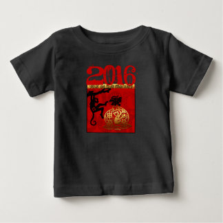 T-shirt Pour Bébé Né en singe Année personnalisée Bébé Tee Année per