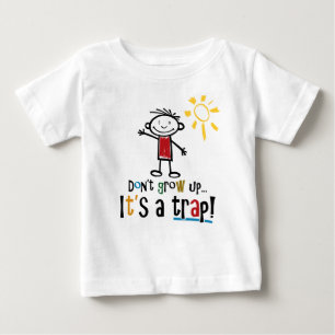 T-shirt Pour Bébé Ne grandissez pas