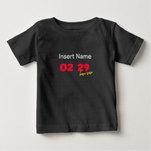 T-shirt Pour Bébé Né le jour du baut 02 29 Né bébé de l'année du bac