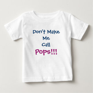 T-shirt Pour Bébé Ne m'oblige pas à appeler les flics Grand-père béb