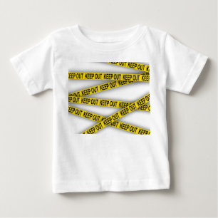 T-shirt Pour Bébé Ne pas rester à l'écart ne pas traverser la bande 