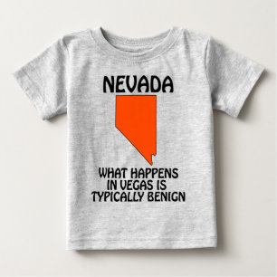 T-shirt Pour Bébé Nevada - Ce qui se passe à Vegas est généralement 