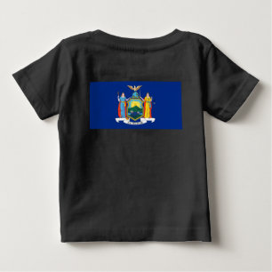 T-shirt Pour Bébé New York : The Empire State, Home Big Apple Flag