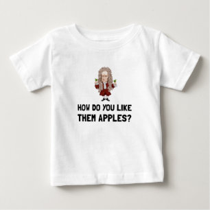 T-shirt Pour Bébé Newton les aiment des pommes