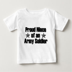 T-shirt Pour Bébé Nièce fière d'armée